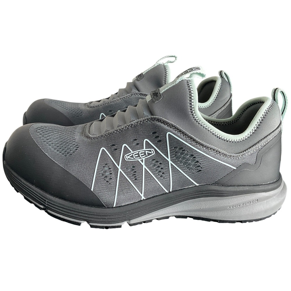Keen Utility Sparta II Women 11W Grey Carbon Toe Slip On Work Shoes 1026367W
